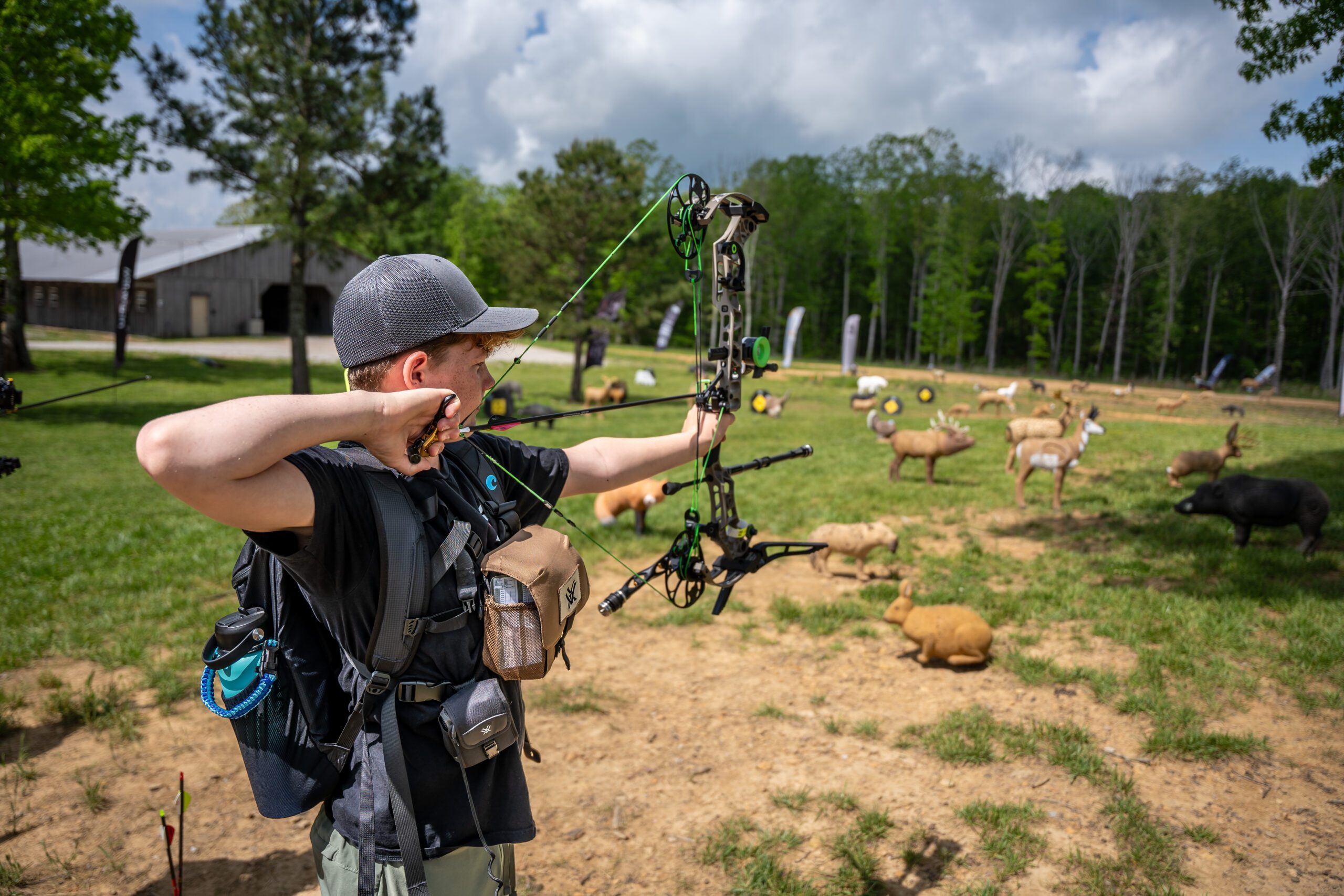 3D archery TAC training at Archery Sarasota. Total Archery Challenge setup and coaching in Sarasota, FL